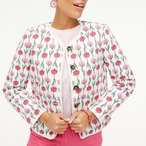 NWT J Crew Factory Floral Quilted Jacket